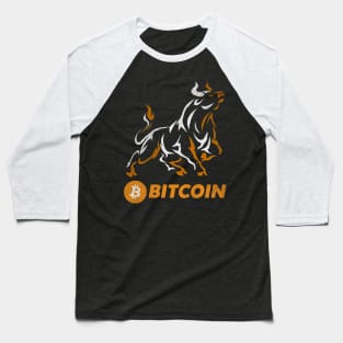 Bull Market Bitcoin BTC Coin To The Moon Crypto Token Cryptocurrency Wallet Birthday Gift For Men Women Kids Baseball T-Shirt